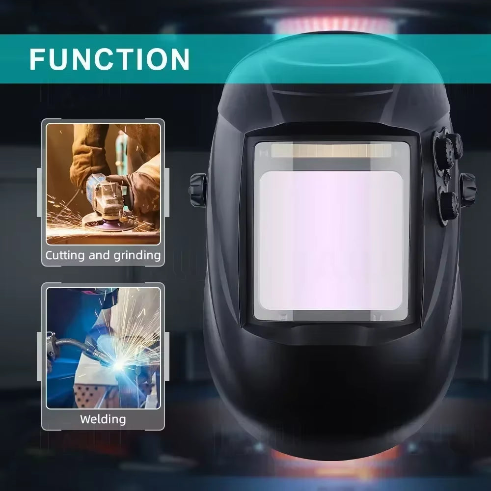 Experience Ultimate Protection with the Q109 Solar Auto Darkening Welding Helmet - True Color Technology for Enhanced Visibility
